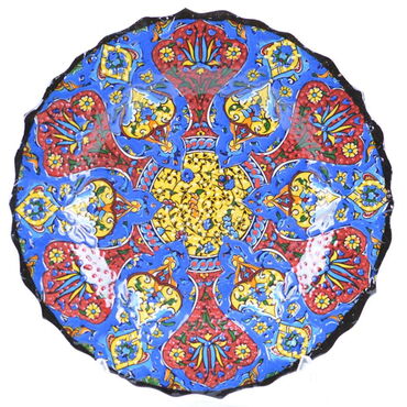 Turkish Ceramics Tezhip 18 cm Decorative Plate - 8