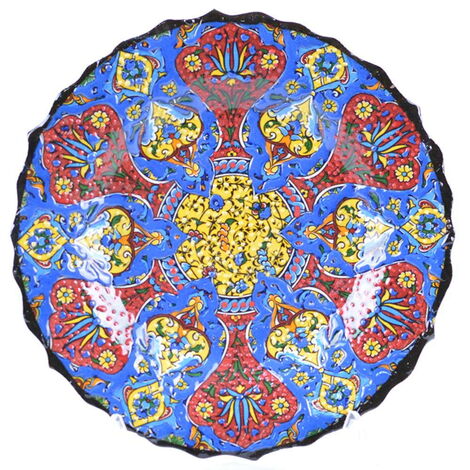 Turkish Ceramics Tezhip 18 cm Decorative Plate - 8