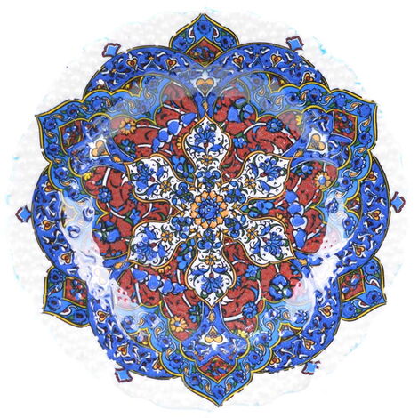 Turkish Ceramics Tezhip 18 cm Decorative Plate - 11