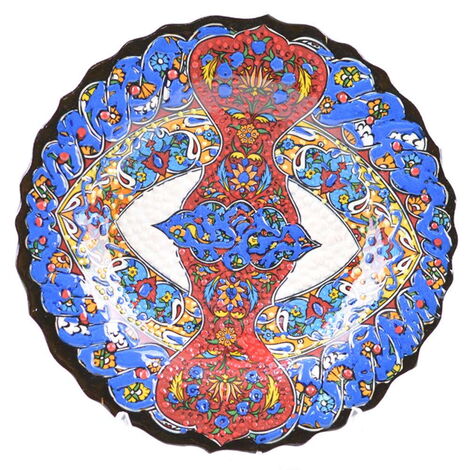 Turkish Ceramics Tezhip 18 cm Decorative Plate - 14