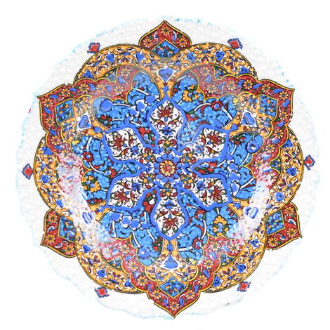 Turkish Ceramics Tezhip 18 cm Decorative Plate - 18