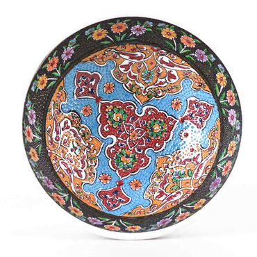 Turkish Ceramics Tezhip 20 cm Bowl - Thumbnail