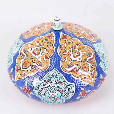 Turkish Ceramics Tezhip 20 cm Fig Figurine - 2