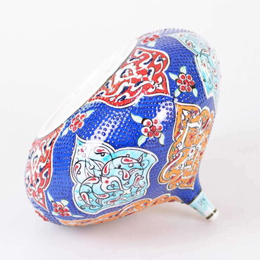 Turkish Ceramics Tezhip 20 cm Fig Figurine - 3