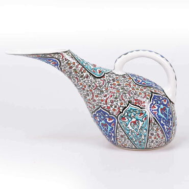 Turkish Ceramics Tezhip Duck Carafe - Thumbnail