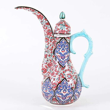 Turkish Ceramics Tezhip Pelikan Carafe - Thumbnail