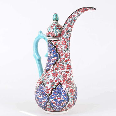 Turkish Ceramics Tezhip Pelikan Carafe - Thumbnail