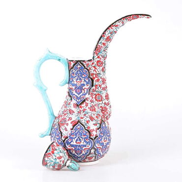 Turkish Ceramics Tezhip Pelikan Carafe - Thumbnail