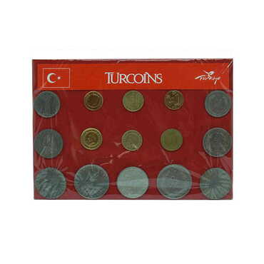 Myros - Turkish Liras Metal Souvenir Coin Set