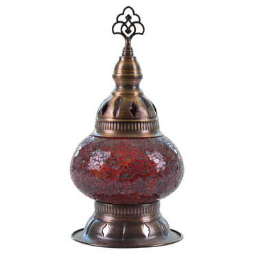 Turkish Mosaic Candle Holder Lamp No 2 - Thumbnail