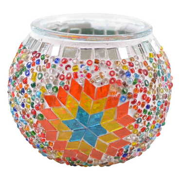 Myros - Turkish Mosaic Floral Candle Holder Lamp