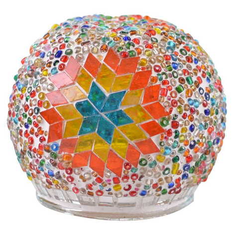 Turkish Mosaic Floral Candle Holder Lamp