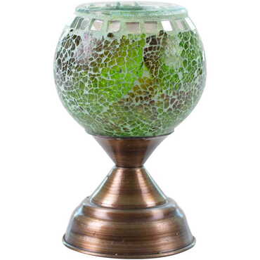 Myros - Turkish Mosaic Floral Footed Candle Holder Lamp