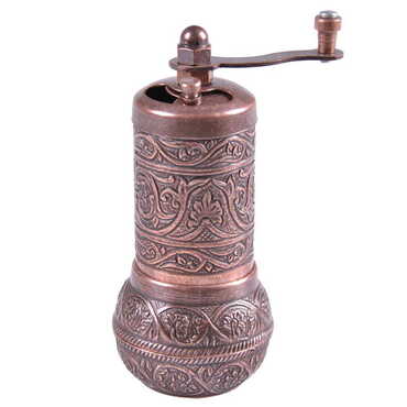 Turkish Zamac Metal Black Pepper Grinder - Thumbnail