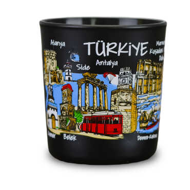 Türkiye Temalı Cam Bardak Mum - 3