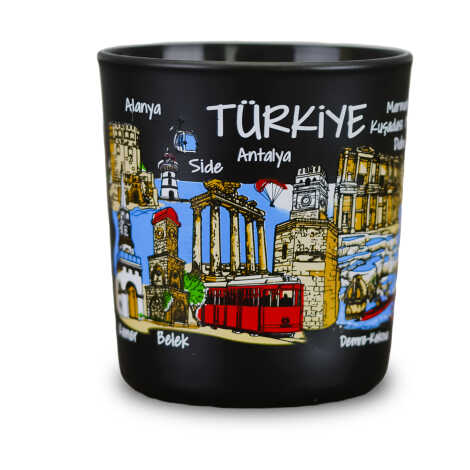 Türkiye Temalı Cam Bardak Mum - 3