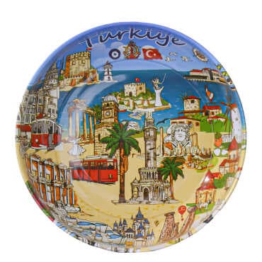 Türkiye Themed Metal Bowl 115 mm