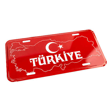 Türkiye Temalı METAL PLAKA 30,4x15 Cm - 2