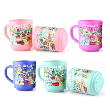 Turkey Themed Colored Glass Mug - 3