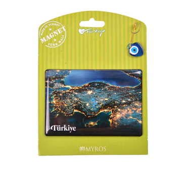 Turkey Themed Epoxy Dome Backing Card Souvenir Fridge Magnet
