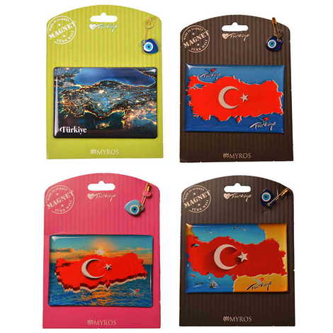 Turkey Themed Epoxy Dome Backing Card Souvenir Fridge Magnet - 2