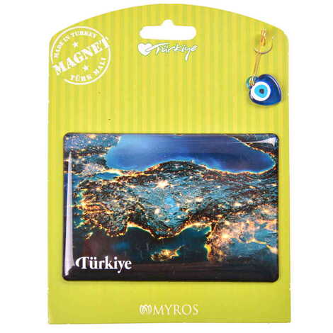 Turkey Themed Epoxy Dome Backing Card Souvenir Fridge Magnet - 3