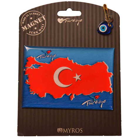 Turkey Themed Epoxy Dome Backing Card Souvenir Fridge Magnet - 6