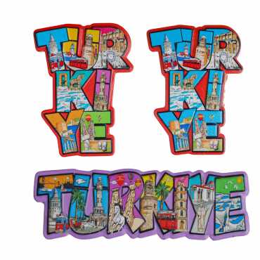 Türkiye Temalı Myros Yöresel Polyester Magnet - 2