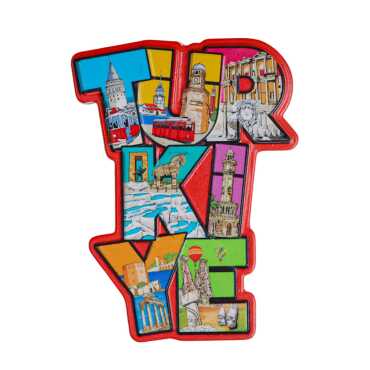 Türkiye Temalı Myros Yöresel Polyester Magnet - 3