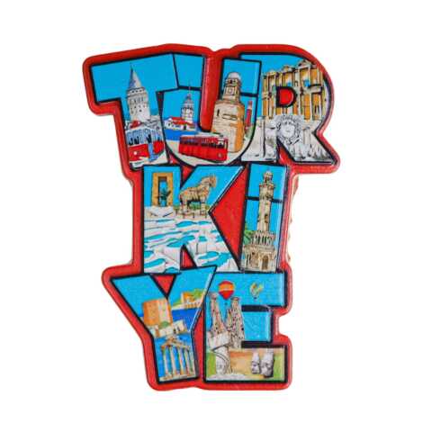 Türkiye Temalı Myros Yöresel Polyester Magnet - 4