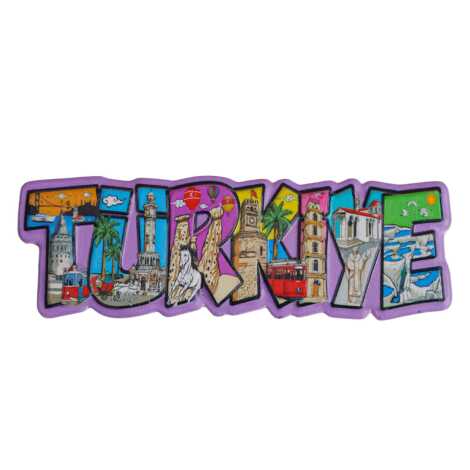 Türkiye Temalı Myros Yöresel Polyester Magnet - 6