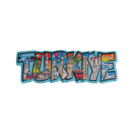 Türkiye Temalı Myros Yöresel Polyester Magnet - 8
