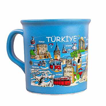 Türkiye Temalı Renkli Serigrafi Kupa - 3