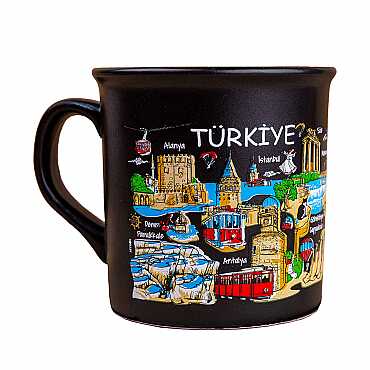 Türkiye Temalı Renkli Serigrafi Kupa - 5