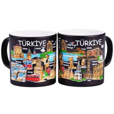 Turkey Themed Customised Serigraphy Printed Ceramic Mug 82x90 mm - 7