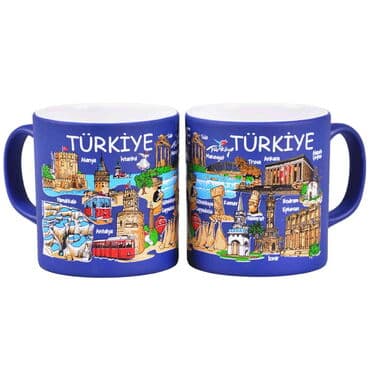 Turkey Themed Customised Serigraphy Printed Ceramic Mug 82x90 mm - 8