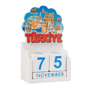 Türkiye Temalı Uv Baskılı Polyester Masa Takvimi - 2