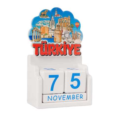 Türkiye Temalı Uv Baskılı Polyester Masa Takvimi - 2