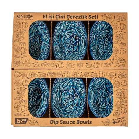 Turkuaz Altılı Kutulu Gondol Çerezlik - 1