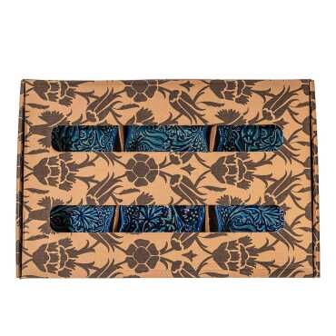 Turkuaz Altılı Kutulu Yonca Çerezlik - 1