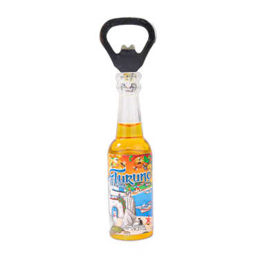 Transparent Bottle Opener with Turunç Themed Design