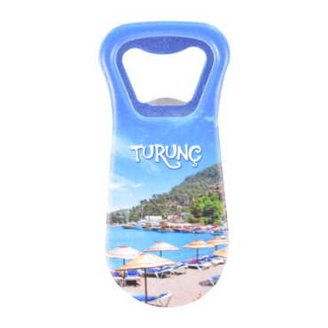 Turunc Themed Customised Uv Printed Plastic Base Plastic Base Bottle Opener 95x43 mm - Thumbnail