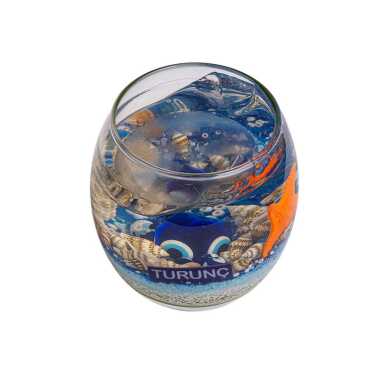Turunç Themed Myros Glass Dome Transparent Candle - 2