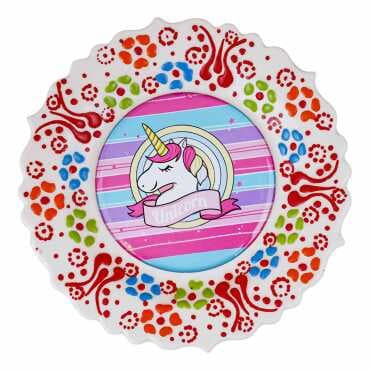 Unicorn Themed Myros Ceramic Picture Plate 12 cm