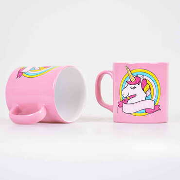 Unicorn Themed Ceramic Custom Printed Mug - Thumbnail