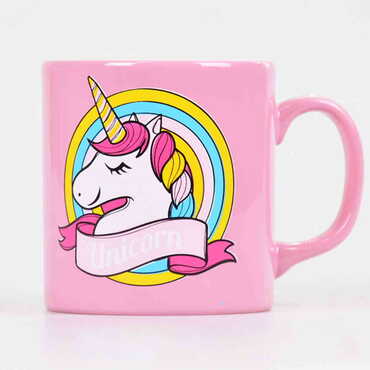 Unicorn Themed Ceramic Custom Printed Mug - Thumbnail