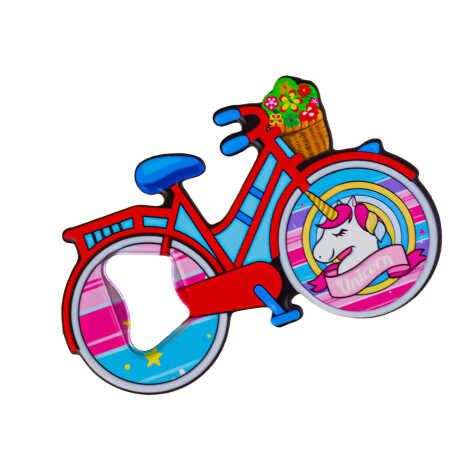 Unicorn Themed UV Bicycle Bottle Opener - 2