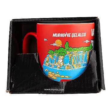 Van Temalı Kutulu Renkli Baskılı Seramik Kupa 82x90 mm