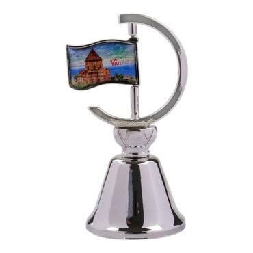 Van Themed Collectible Souvenir Double Side Metal Spinner Rudder Bell 44x92 mm - Thumbnail