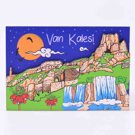 Van Themed Wooden Customised 2D Souvenir Fridge Magnet - 4